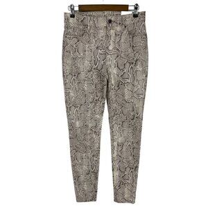 White House Black Market The High Rise Skinny Ankle Snake Pants Size 4L